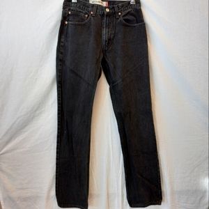 Vintage Levi's regular fit black jeans, waist size 31, length 34